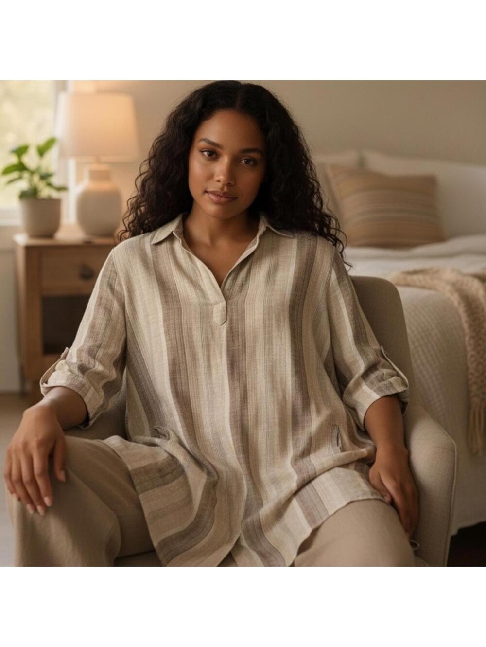 Linen light weight top